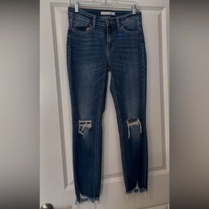 Altar'd State Blue Ripped Skinny Jeans